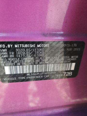 ML32A3HJ2FH055468 Mitsubishi MIRAGE DE