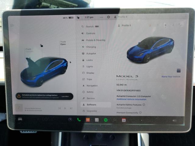 5YJ3E1EA2JF011803 Tesla MODEL 3