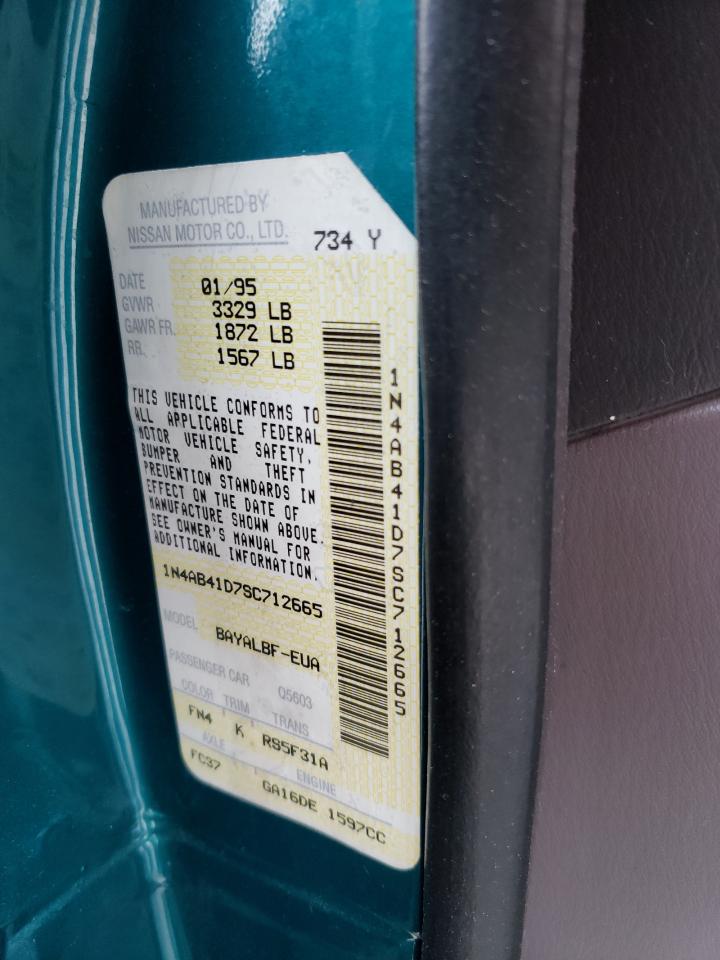 1n4ab41d7sc712665 1N4AB41D7SC712665 1995 Nissan Sentra Base