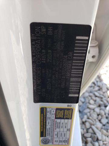 KNAGT4L37G5081804 KIA Optima Lx