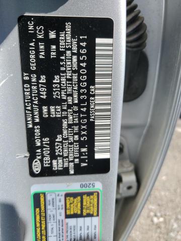 5XXGT4L33GG045641 KIA Optima Lx