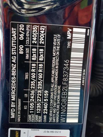 W1N0G8EB2LF837346 Mercedes-Benz Glc 300 4matic