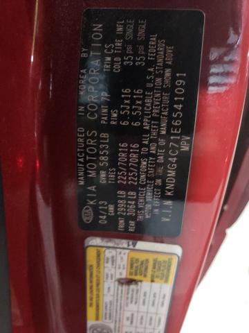 KNDMG4C71E6541091 KIA SEDONA LX