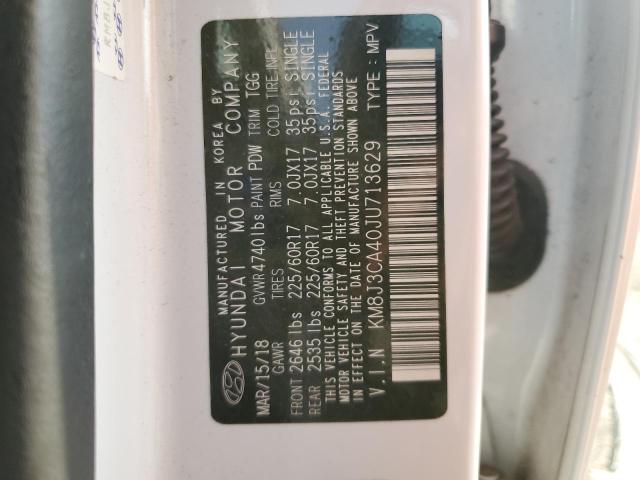 2018 HYUNDAI TUCSON SEL - KM8J3CA40JU713629
