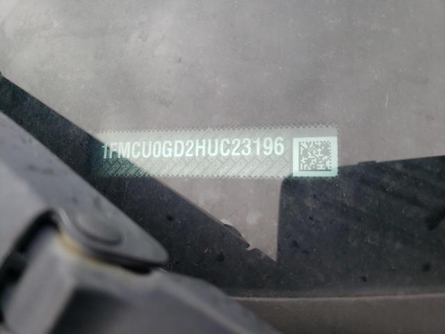 1FMCU0GD2HUC23196 Ford ESCAPE SE