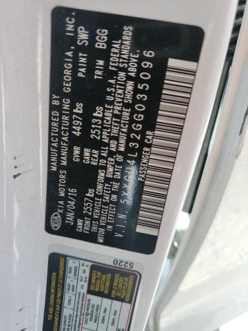 5XXGU4L32GG035096 KIA OPTIMA EX