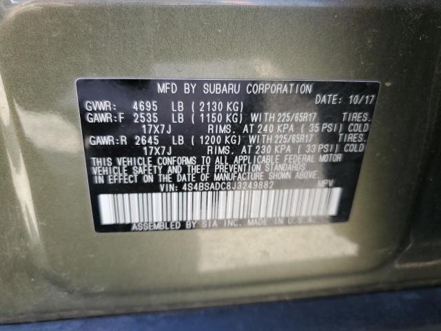 4S4BSADC8J3249882 Subaru Outback 2.5i Premium