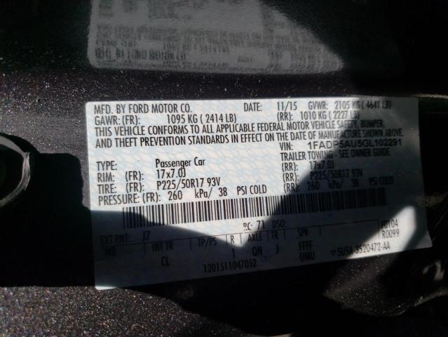 1FADP5AU5GL102291 Ford C-MAX SE