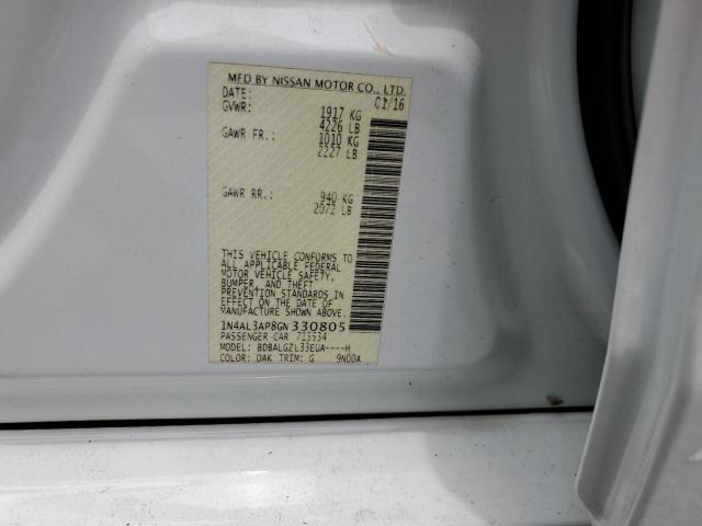1N4AL3AP8GN330805 Nissan ALTIMA 2.5
