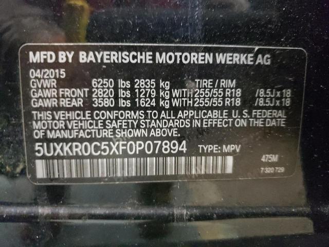 5UXKR0C5XF0P07894 2015 BMW X5, photo no. 13