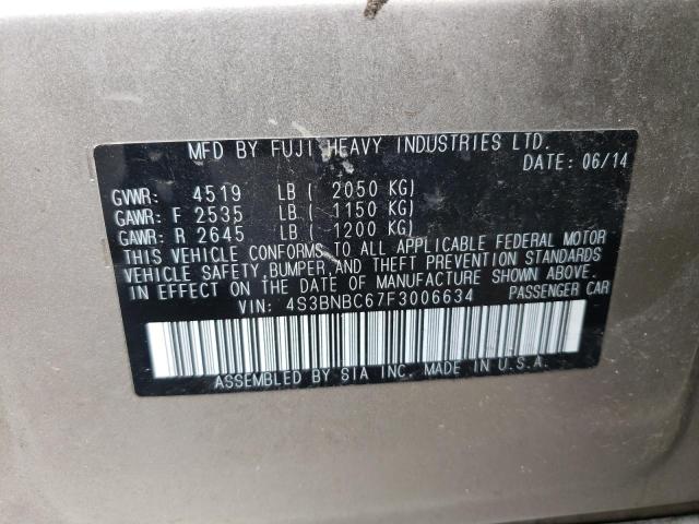 4S3BNBC67F3006634 Subaru Legacy 2.5i Premium