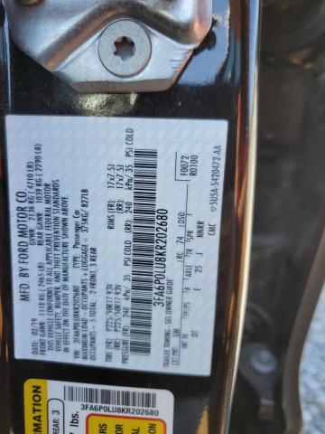 3FA6P0LU8KR202680 Ford FUSION SE
