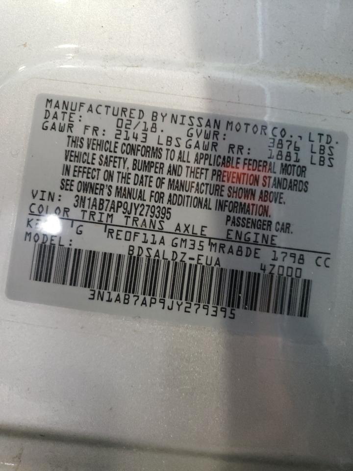 3N1AB7AP9JY279395 NISSAN SENTRA 2018