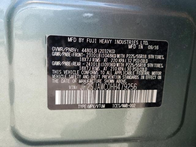 JF2SJAWC0HH479256 Subaru Forester 2.5i Touring