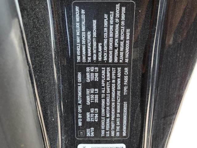 2019 BUICK CASCADA PR - W04WH3N56KG358331