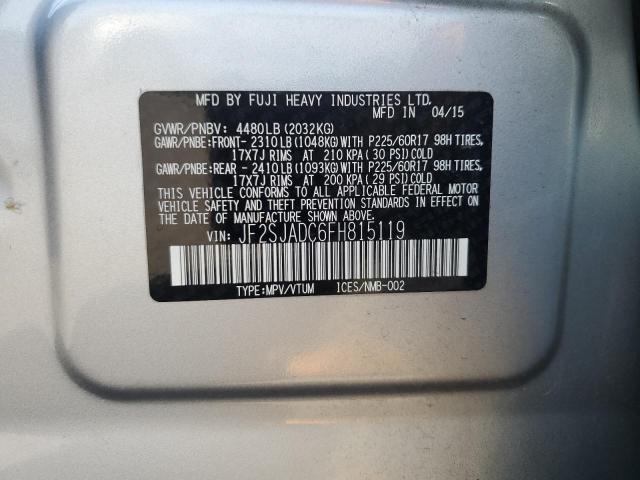JF2SJADC6FH815119 Subaru Forester 2.5i Premium