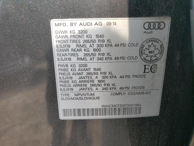 2015 AUDI Q7 TDI PRE - WA1CMCFE5FD007964