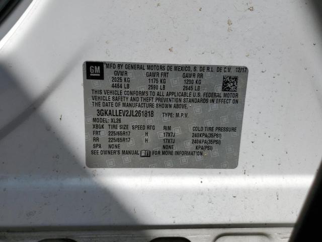 3GKALLEV2JL261818 GMC TERRAIN SL