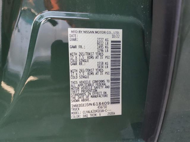 1N6ED1EJ5PN618409 Nissan FRONTIER S
