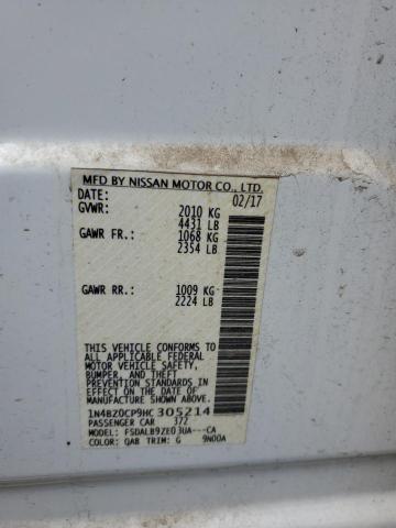 1N4BZ0CP9HC305214 Nissan LEAF S