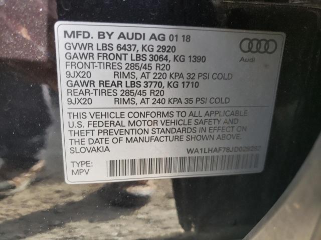 VIN WA1LHAF78JD029282 2018 Audi Q7, Premium Plus no.13