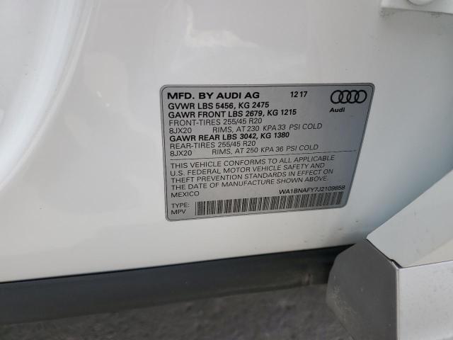 WA1BNAFY7J2109858 2018 AUDI Q5, photo no. 13