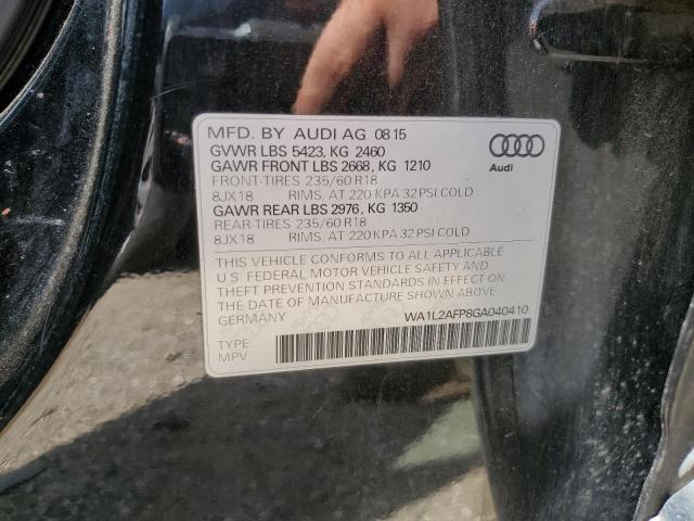 2016 AUDI Q5 WA1L2AFP8GA040410
