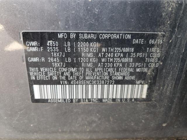 4S4BSENC3K3387272 Subaru Outback 3.6r Limited