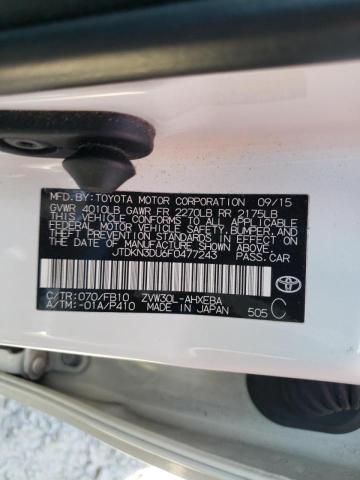 JTDKN3DU6F0477243 Toyota PRIUS