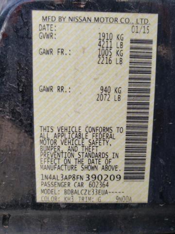 1N4AL3AP8FN390209 Nissan ALTIMA 2.5