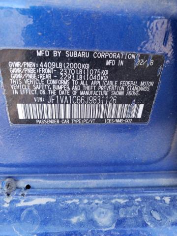 JF1VA1C66J9831126 Subaru Wrx Premium
