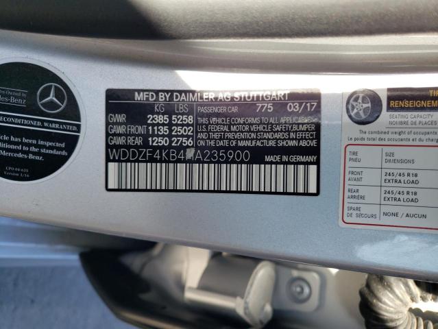 WDDZF4KB4HA235900 Mercedes-Benz E 300 4matic