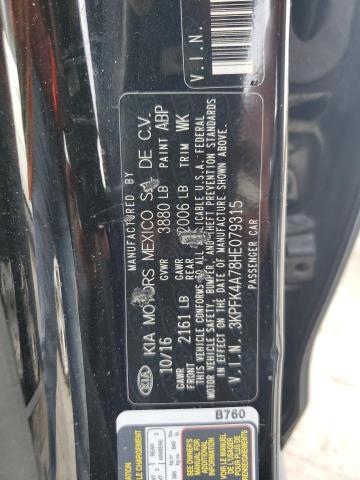 3KPFK4A78HE079315 KIA FORTE LX
