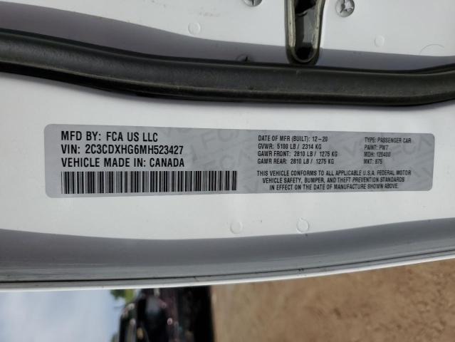 2C3CDXHG6MH523427 Dodge CHARGER GT
