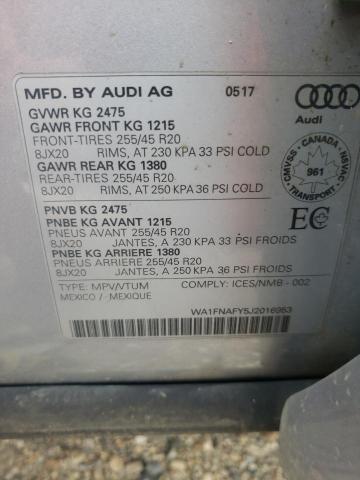 2018 AUDI Q5 TECHNIK - WA1FNAFY5J2016953
