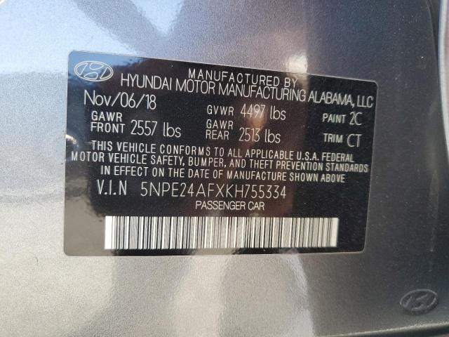 5NPE24AFXKH755334 Hyundai SONATA SE