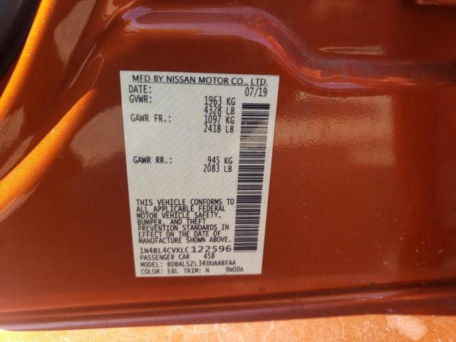 1N4BL4CVXLC122596 Nissan ALTIMA SR