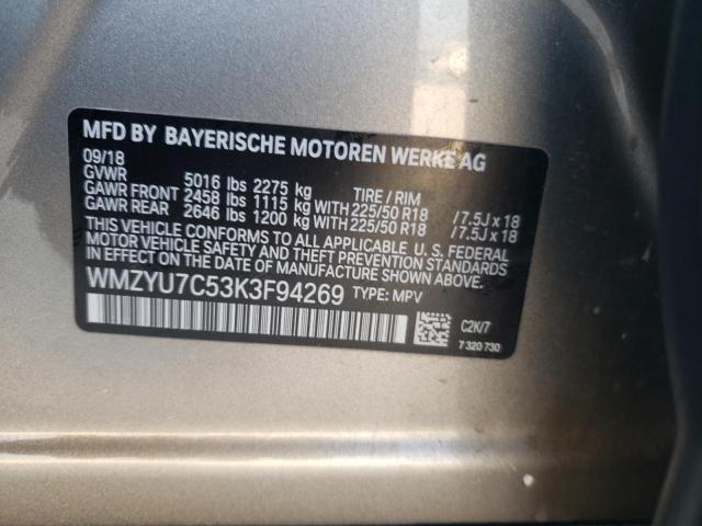 2019 MINI COOPER S E WMZYU7C53K3F94269