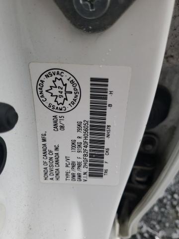 2015 HONDA CIVIC LX - 2HGFB2F40FH056052