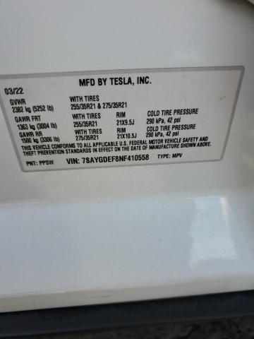 7SAYGDEF8NF410558 Tesla Model Y