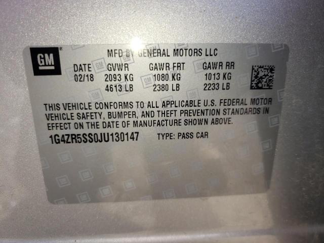1G4ZR5SS0JU130147 Buick Lacrosse Premium