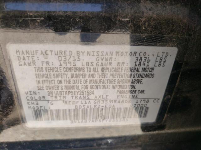 3N1AB7AP5FY251584 Nissan SENTRA S