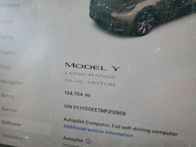 5YJYGDEE7MF212959 Tesla Model Y
