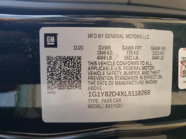 2020 CHEVROLET CORVETTE S - 1G1Y82D4XL5118268