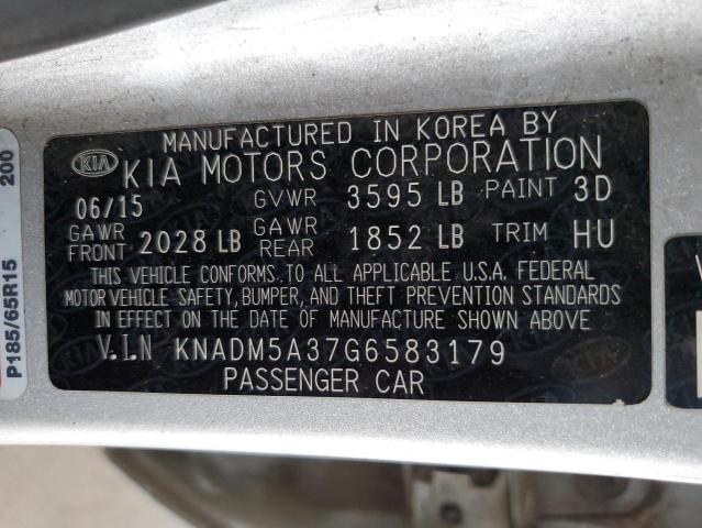 KNADM5A37G6583179 KIA RIO LX