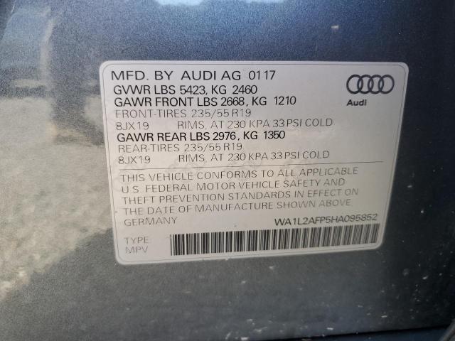 VIN WA1L2AFP5HA095852 2017 Audi Q5, Premium Plus no.14