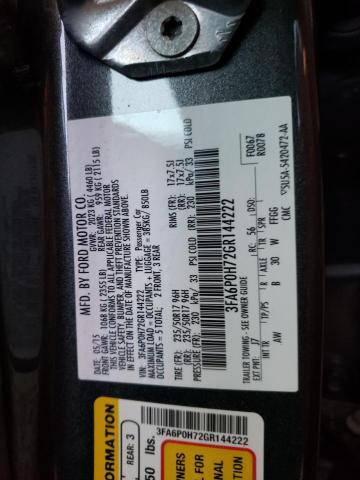 3FA6P0H72GR144222 Ford FUSION SE
