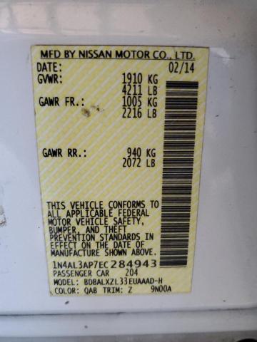 1N4AL3AP7EC284943 Nissan ALTIMA 2.5