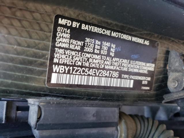 WBY1Z2C54EV284786 BMW I3 Bev