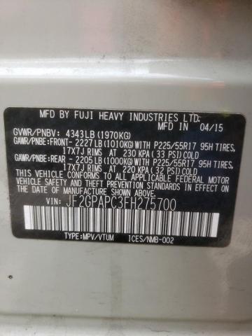 JF2GPAPC3FH275700 Subaru Xv Crosstrek 2.0 Limited
